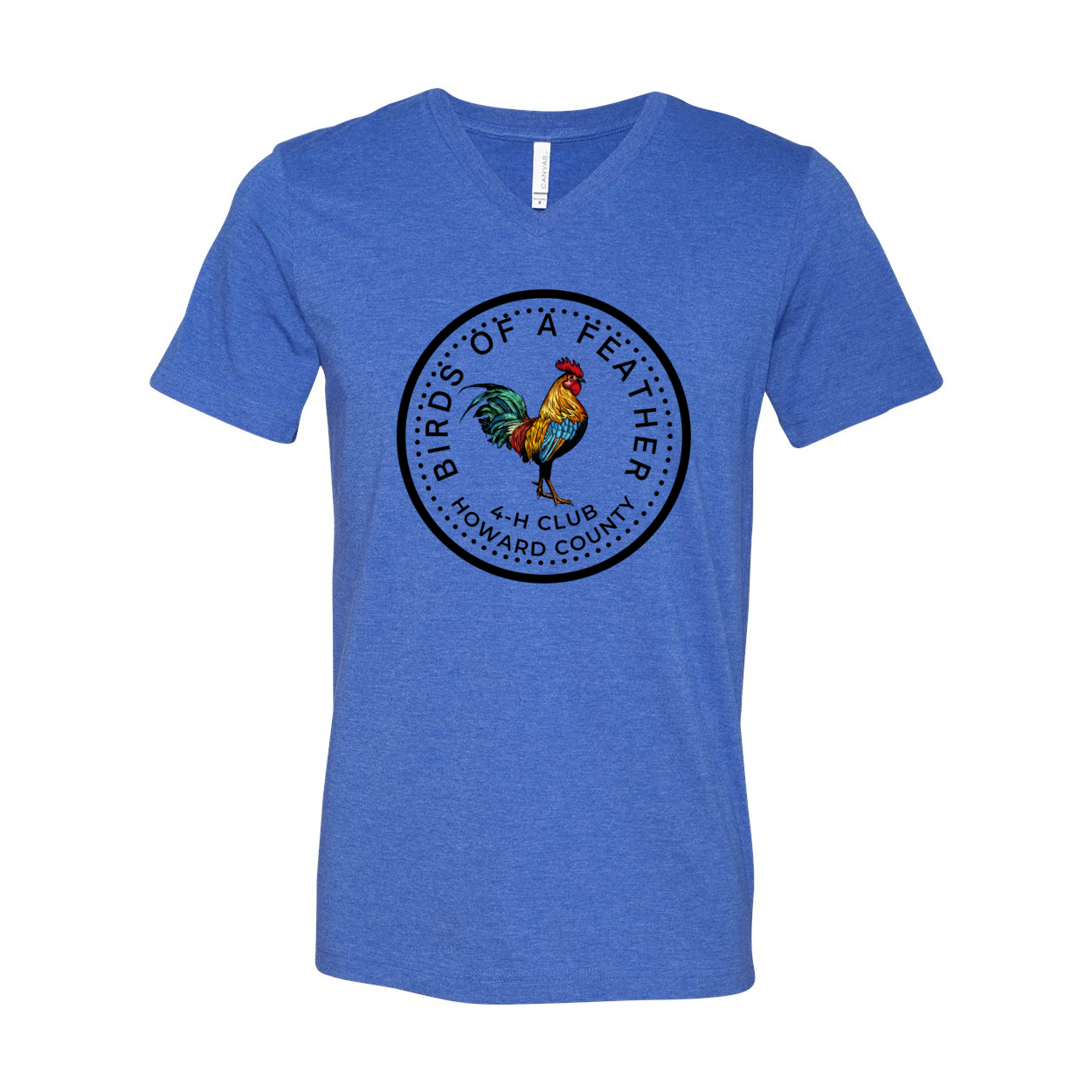 4-H 1 side V-neck adult