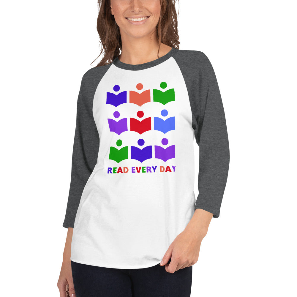 Read Every Day Baseball Tee