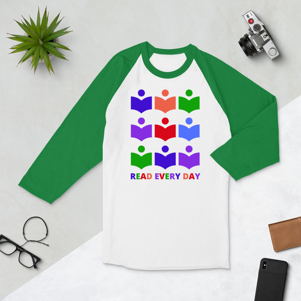 Read Every Day Baseball Tee