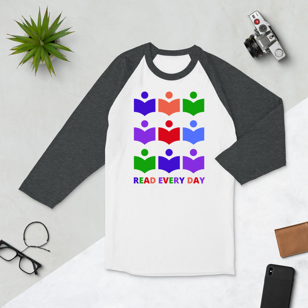 Read Every Day Baseball Tee