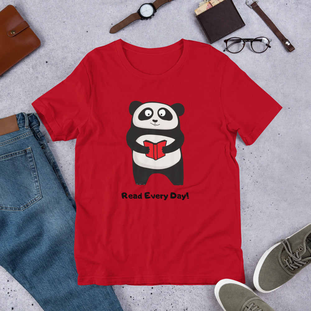 Read Every Day Panda T-Shirt
