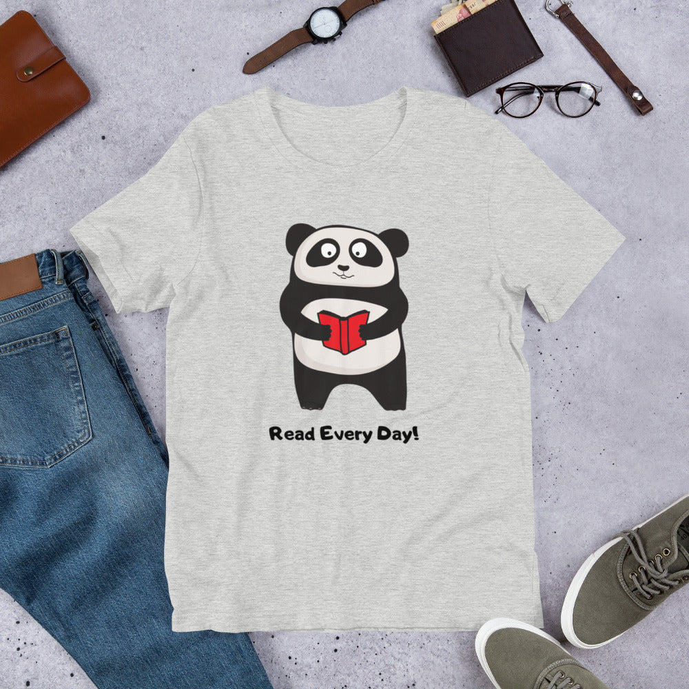Read Every Day Panda T-Shirt