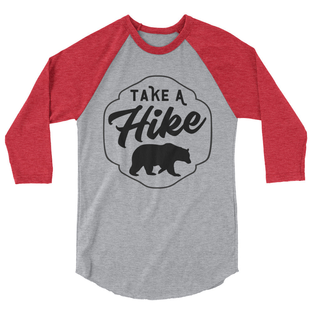 "Take a Hike" Raglan Shirt in 100% Ringspun Cotton