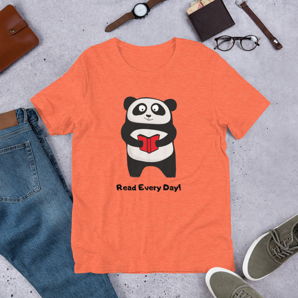Read Every Day Panda T-Shirt