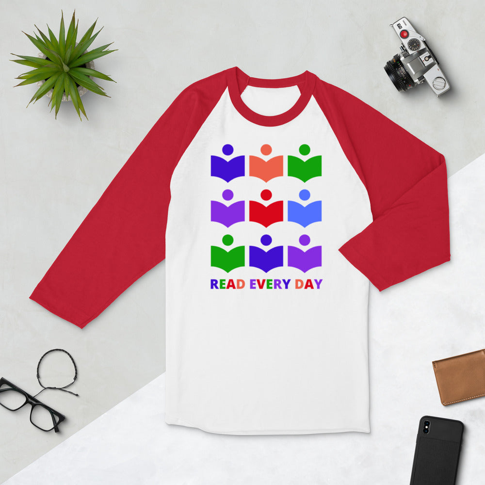Read Every Day Baseball Tee