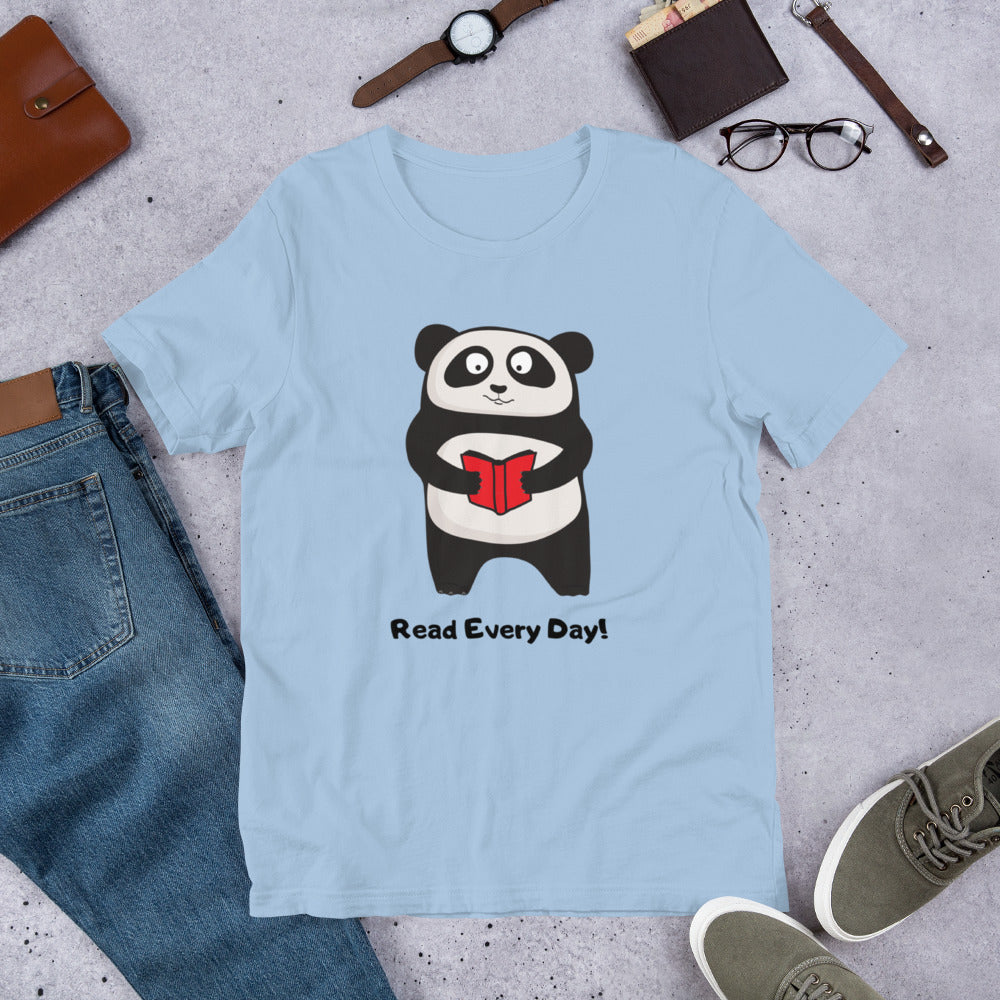Read Every Day Panda T-Shirt