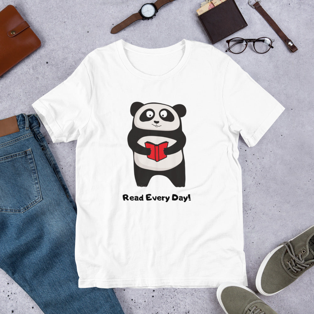 Read Every Day Panda T-Shirt