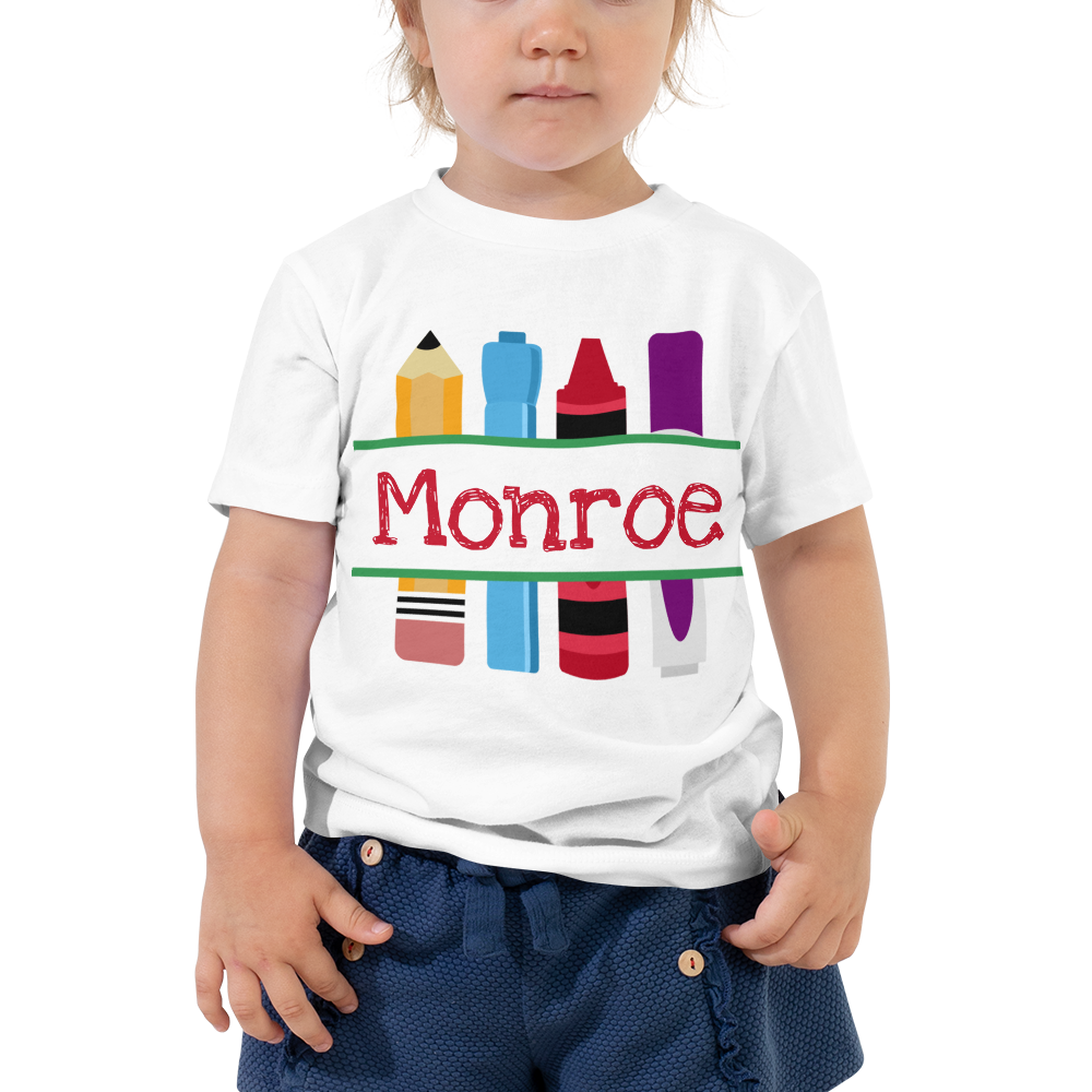 Personalized Toddler Tee in 100% Cotton