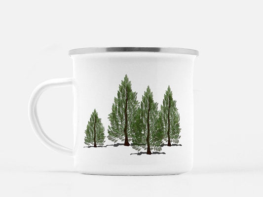Personalized Pine Tree Mug with Quote or Name