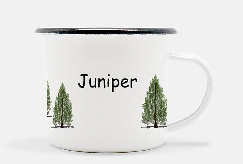 Pine Tree Illustration Personalized Mug