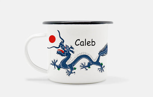Personalized Dragon Enamel Mug