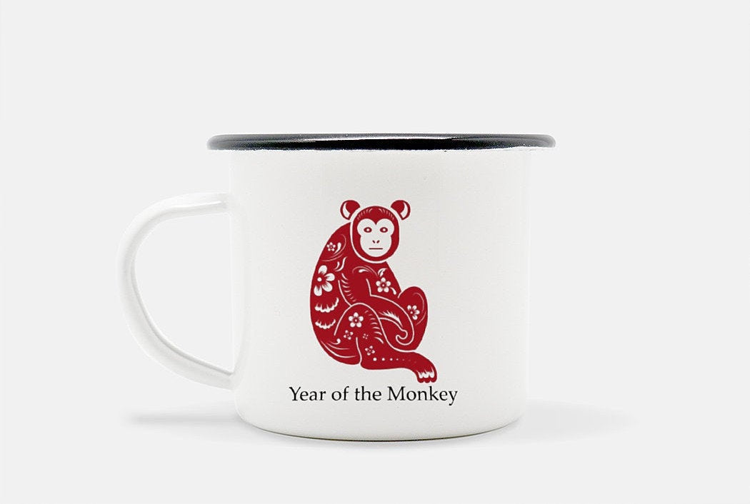 Personalized Year of the Monkey Chinese Zodiac Mug