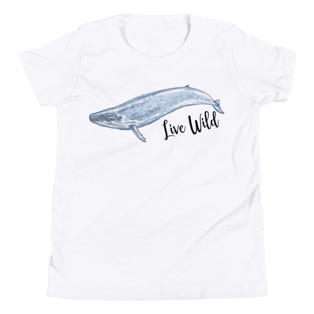 Live Wild: Blue Whale Youth T-Shirt