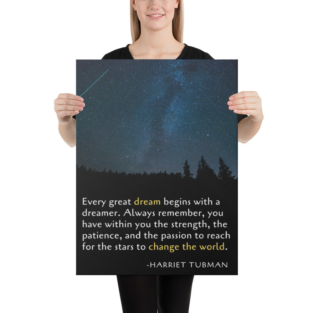 Dream and Change the World Canvas Art Print