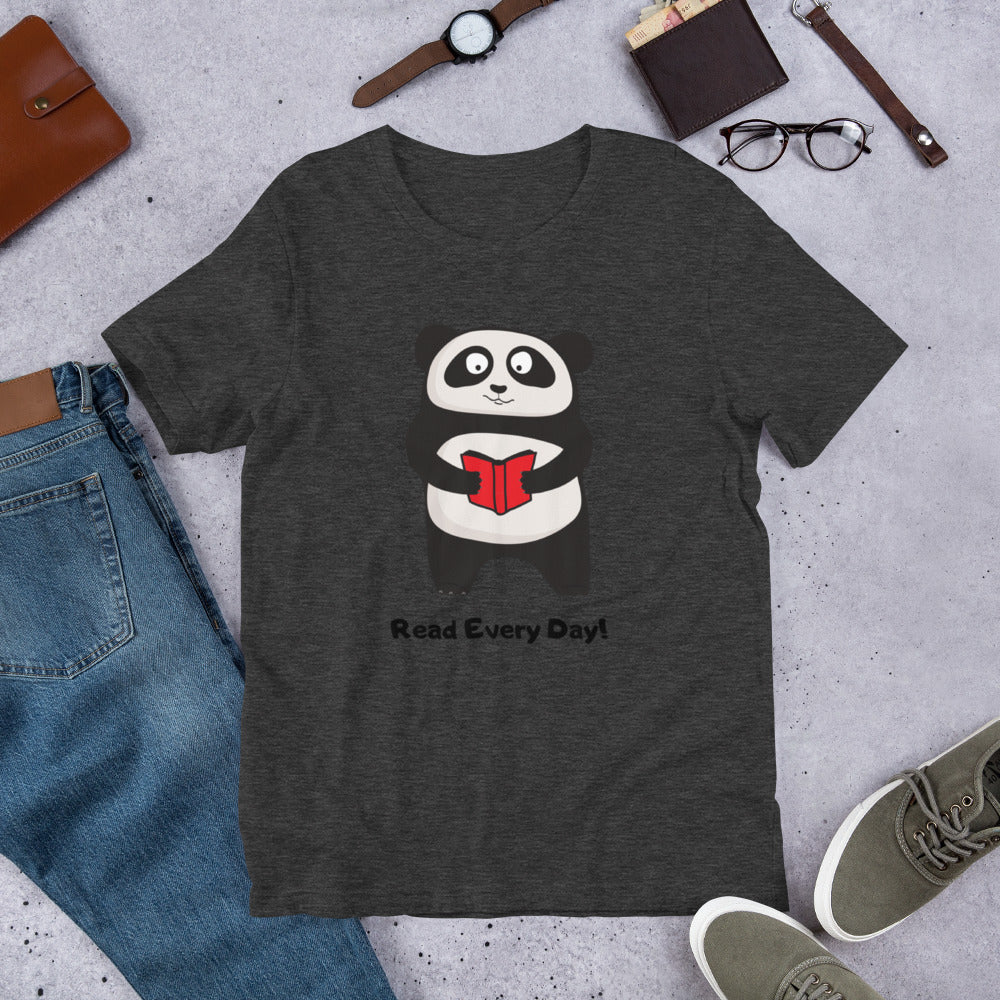 Read Every Day Panda T-Shirt