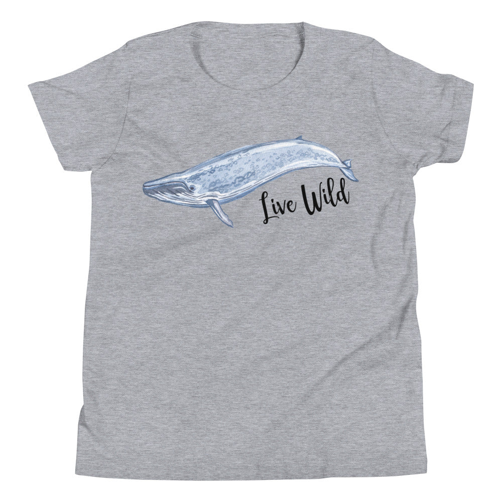 Live Wild: Blue Whale Youth T-Shirt