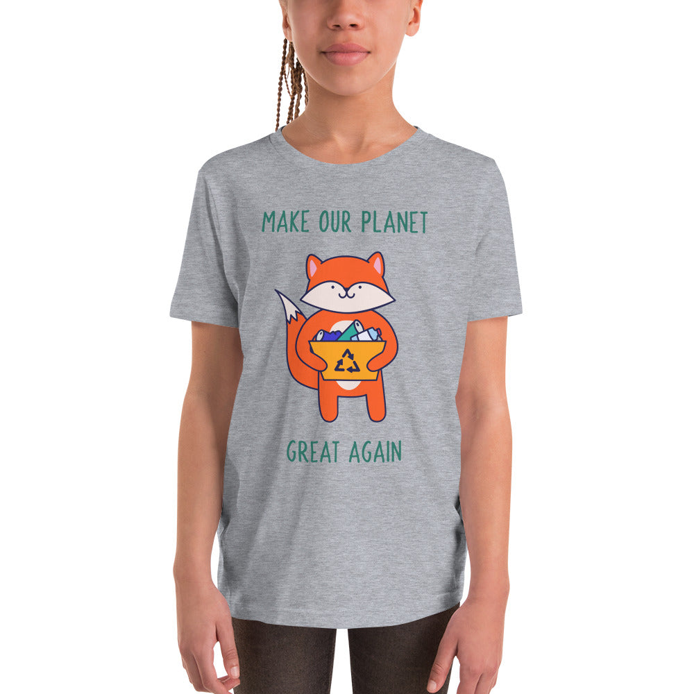 Recycling Fox Youth Short Sleeve T-Shirt