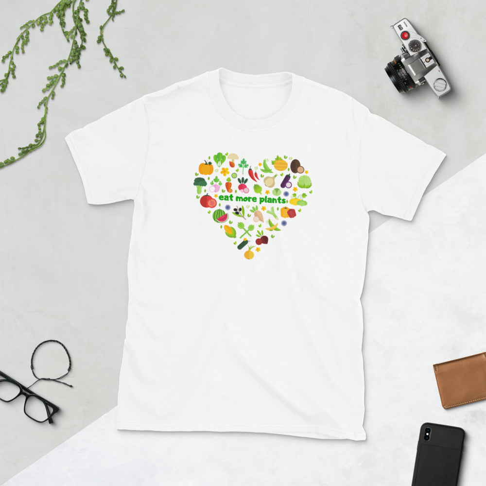 "eat more plants" Unisex T-Shirt