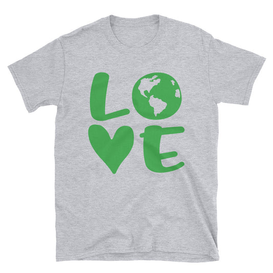 Earth Love T-Shirt in 100% Ringspun Cotton