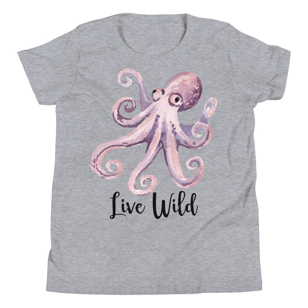 Live Wild: Octopus Youth T-Shirt