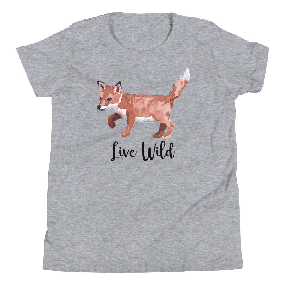 Live Wild: Fox Kit Youth T-Shirt