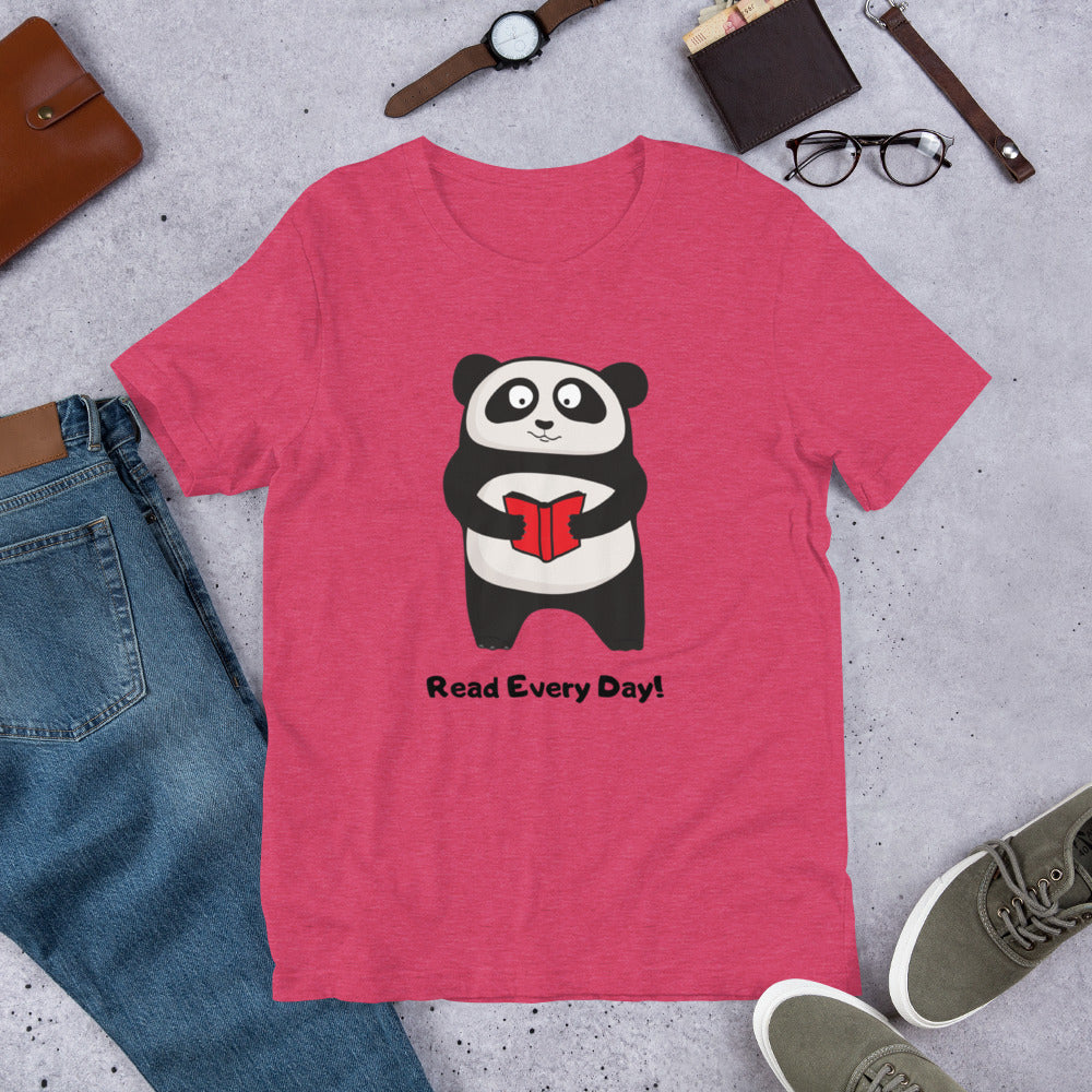 Read Every Day Panda T-Shirt