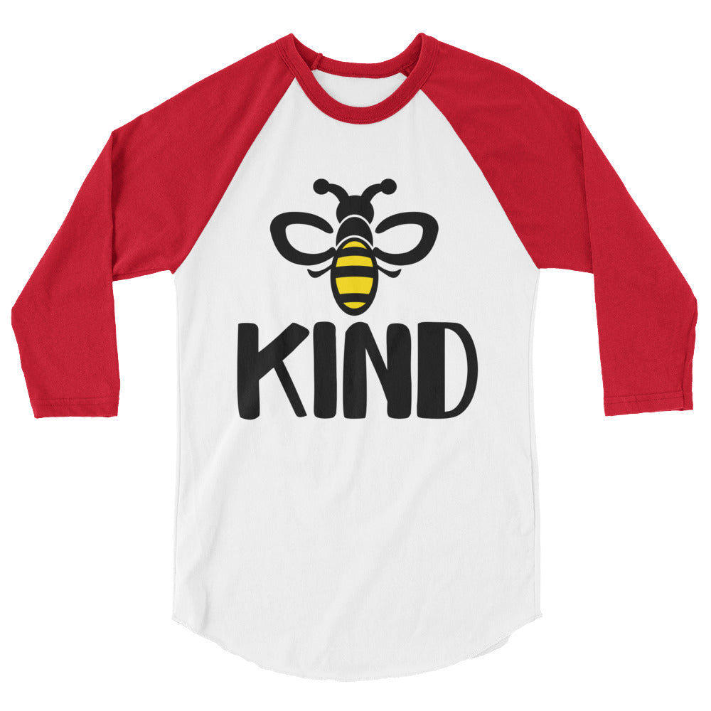 "Bee Kind" 3/4 sleeve raglan shirt