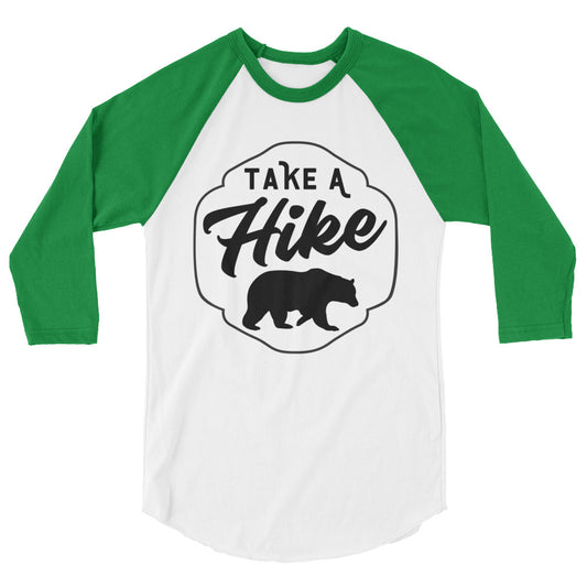 "Take a Hike" Raglan Shirt in 100% Ringspun Cotton