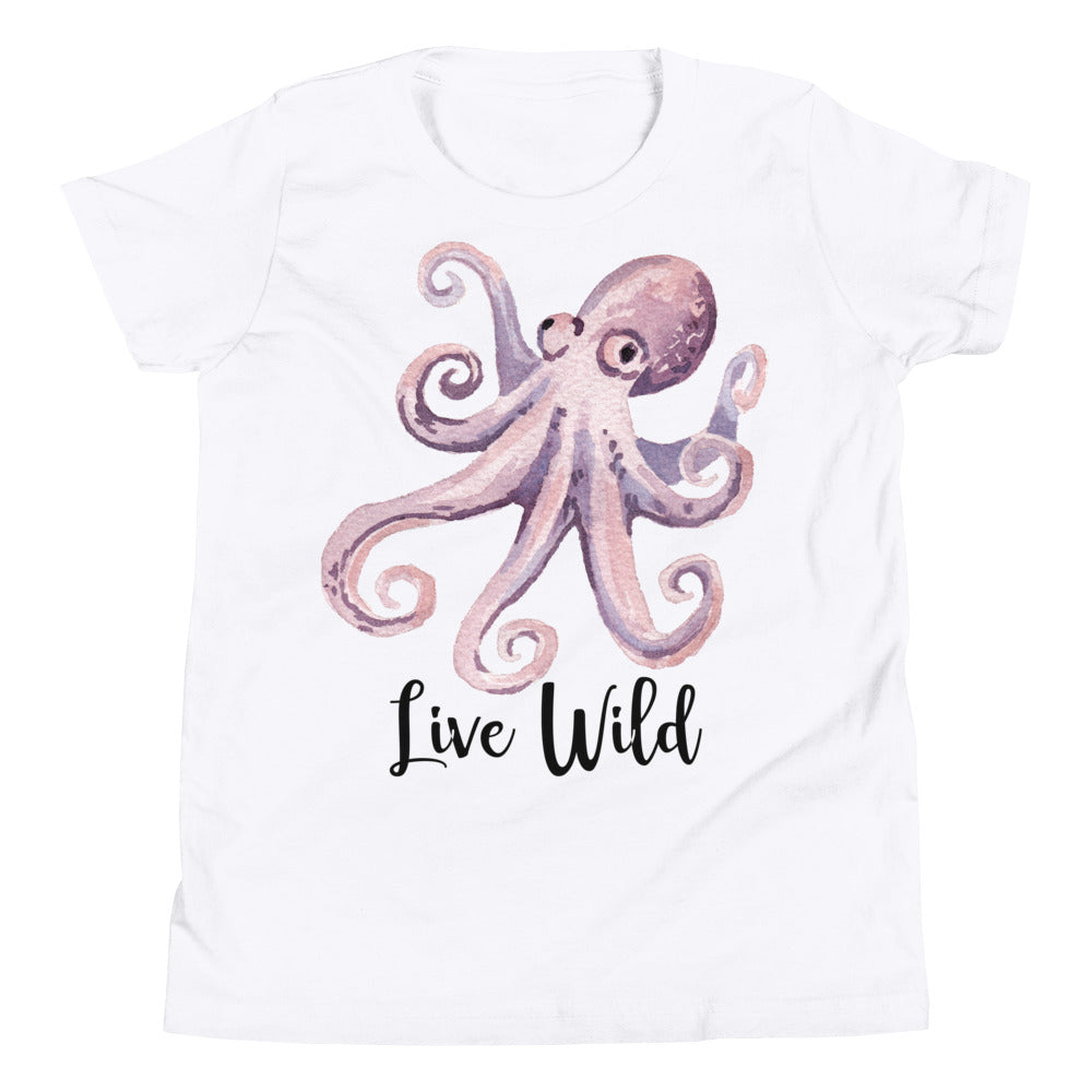 Live Wild: Octopus Youth T-Shirt