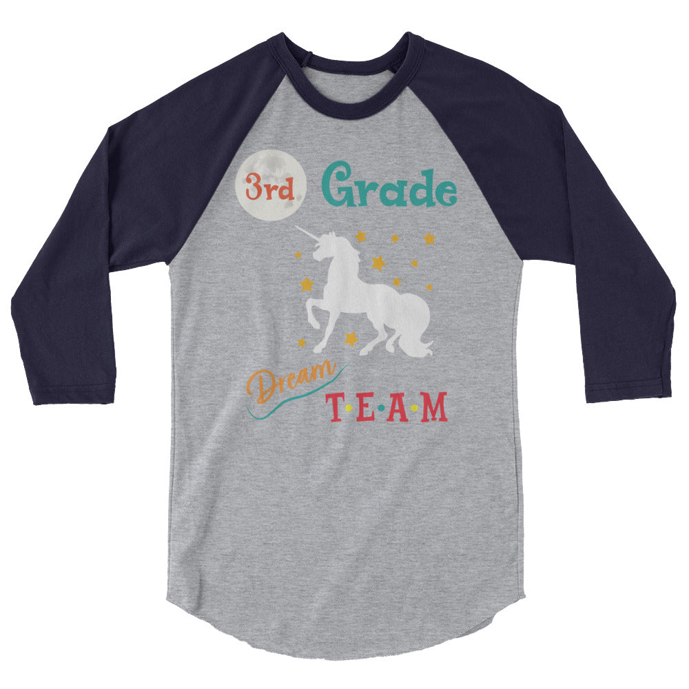 3rd Grade Dream Team raglan shirt