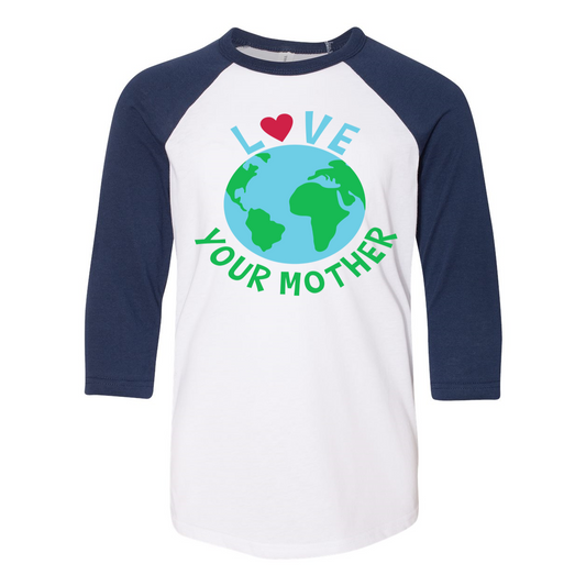 Love Your Mother Youth Baseball Tee